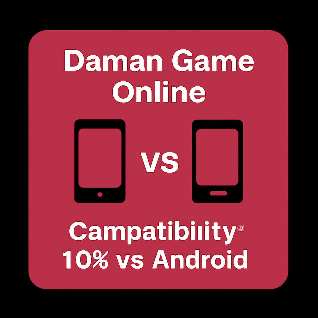 An icon illustrating the compatibility of Daman Game Online on iOS and Android.