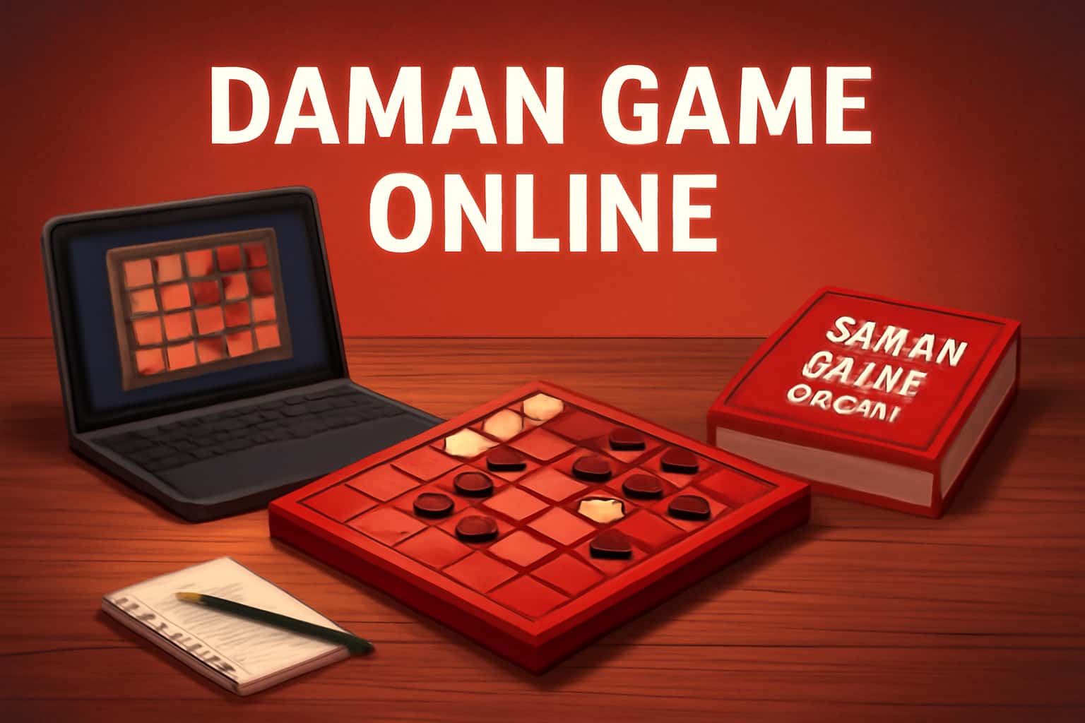 Informational scene showcasing Daman Game Online Guides with a focus on user assistance.