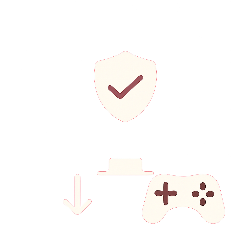 Illustration explaining the Daman Game Online User Guide topics.