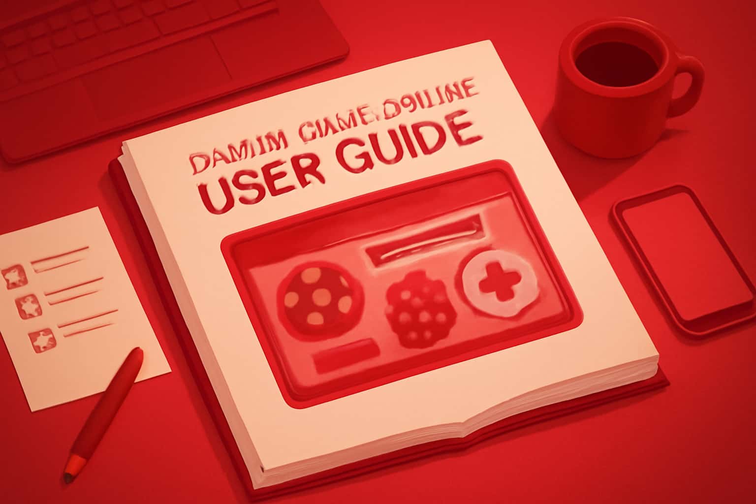 Informational image depicting the Daman Game Online User Guide.