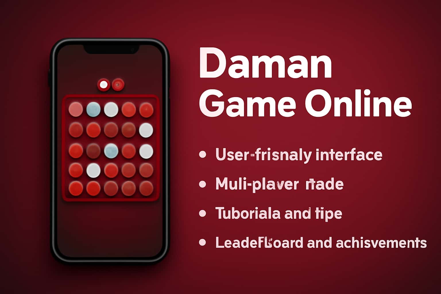 An informational scene showcasing the features of the Daman Game Online app.