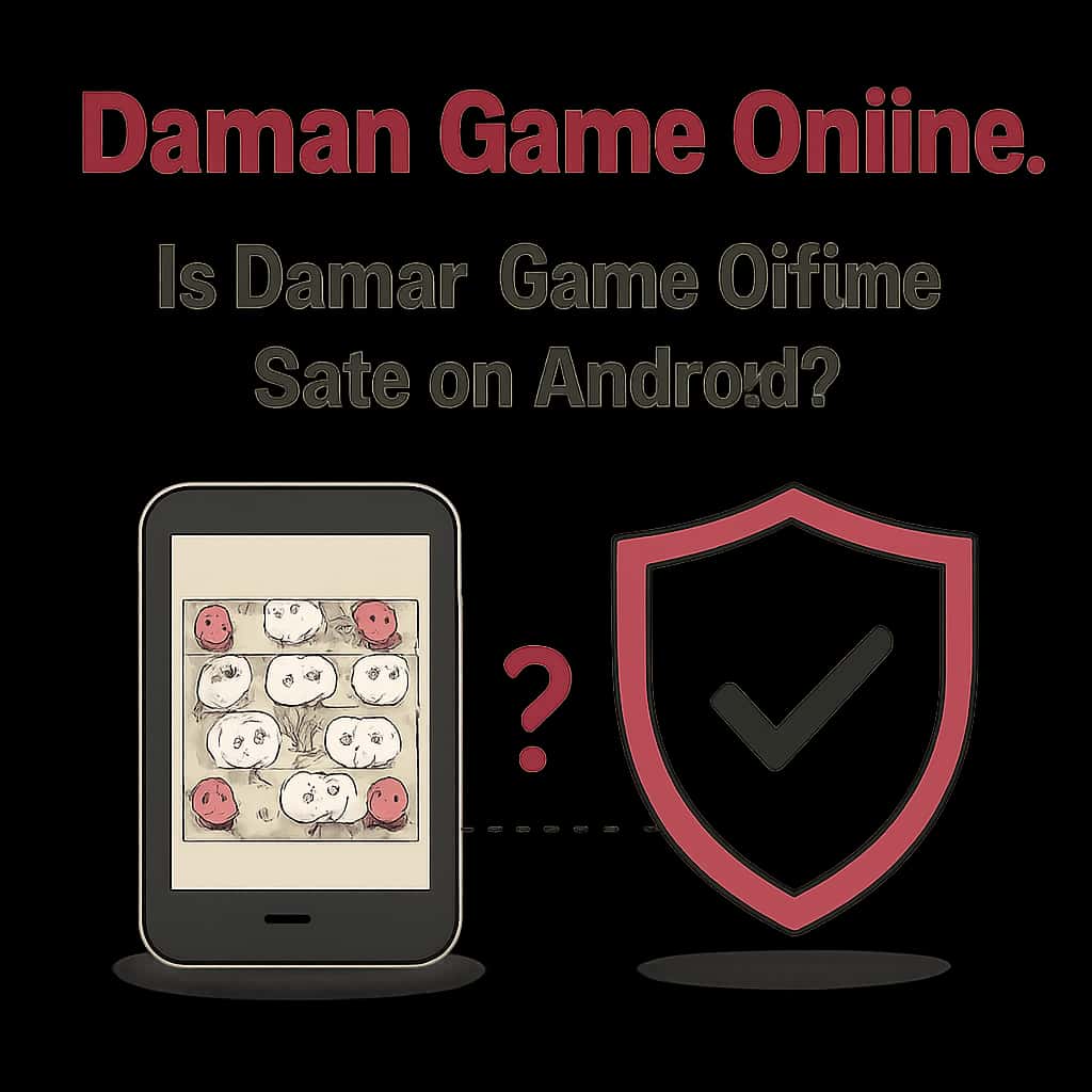 Illustration depicting the safety measures for Daman Game Online on Android.