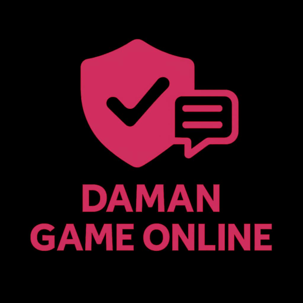 A badge design for Daman Game Online account security tips.