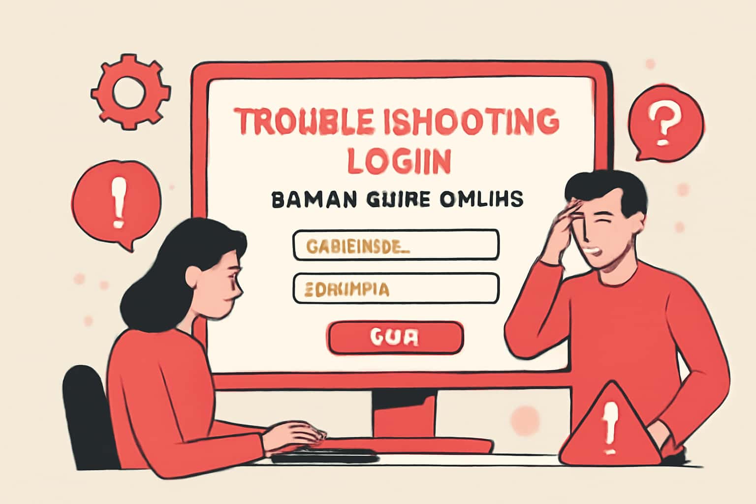 Informative scene related to troubleshooting login for Daman Game Online.